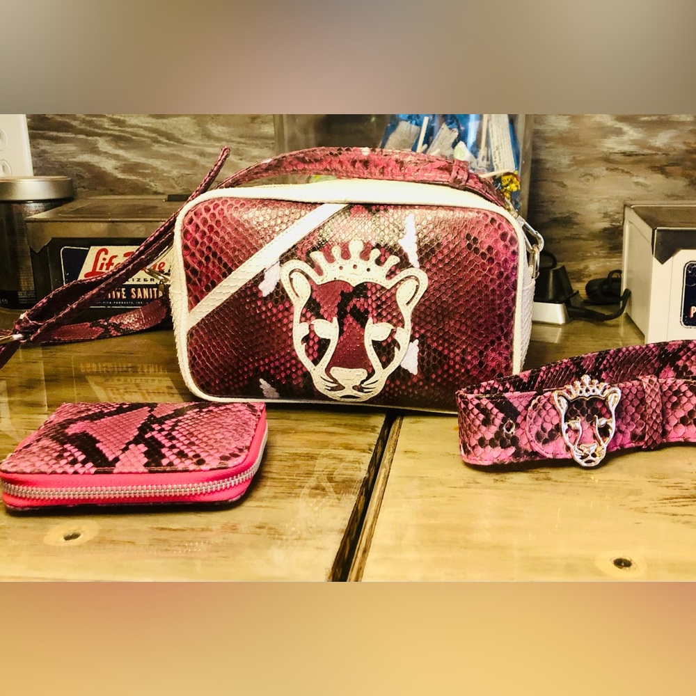 Crossbody Python Leather Handbag